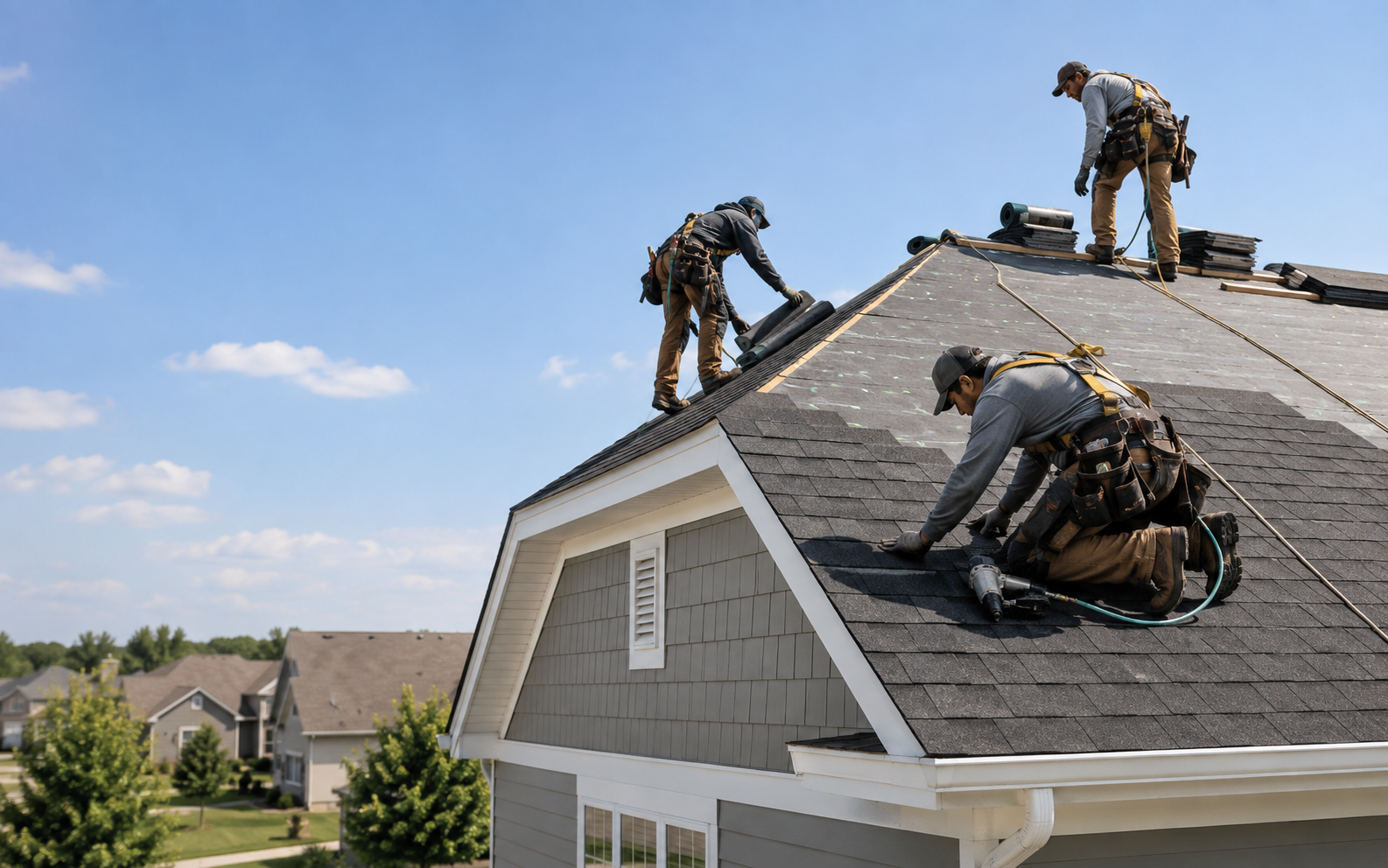 Roofing campaign example for a fictional contractor